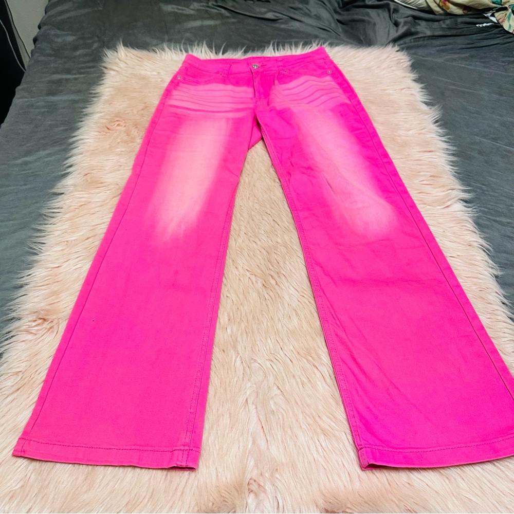 Bright Pink Women's Barbie Flare Jeans